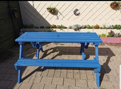 Folding bench to table 2 in 1 painted