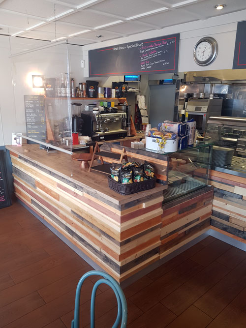 One-off Custom made cafe counter 
